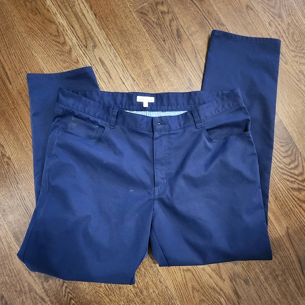 Peter Millar 40x32 Navy Blue, Cream, and Gray Eb66 Pants. - Picture 5 of 8